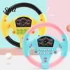 Co-pilot Steering Wheel Toy Game Preschool Rotate 360 Degrees with Sound 2 Stable Suction Cups Scene Experience Educational Auditory Cognition