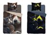 Glow in the dark bedding 140x200 kitten dog