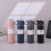 304 Stainless Steel Thermos Gift Set with 3 Interchangeable Lids & Handle,Keeps Hot & Cold,Portable Travel Cup for Men & Women