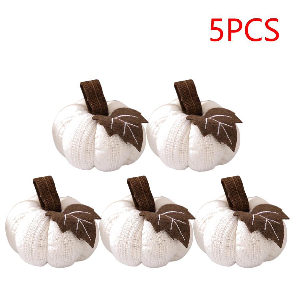1-5PCS Small Pumpkins Home Decor Knit Knitted Pumpkin Reusable Seasonal Charm Cozy Warm Decorative Ornaments Crochet Pumpkins