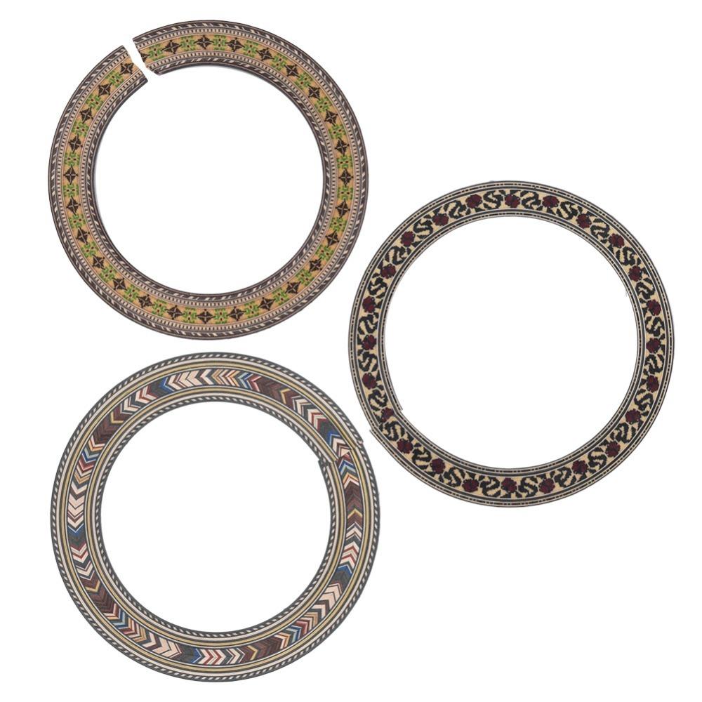 6PCS Sound Hole Decoration Guitar Soundhole Rosette Classical Guitar Inlay Classical Guitar
