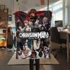 Племенной плед с принтом персонажа Chainsaw Man, Высококачественный, Удобный для всех сезонов, Декор для дома, Тепло и уют