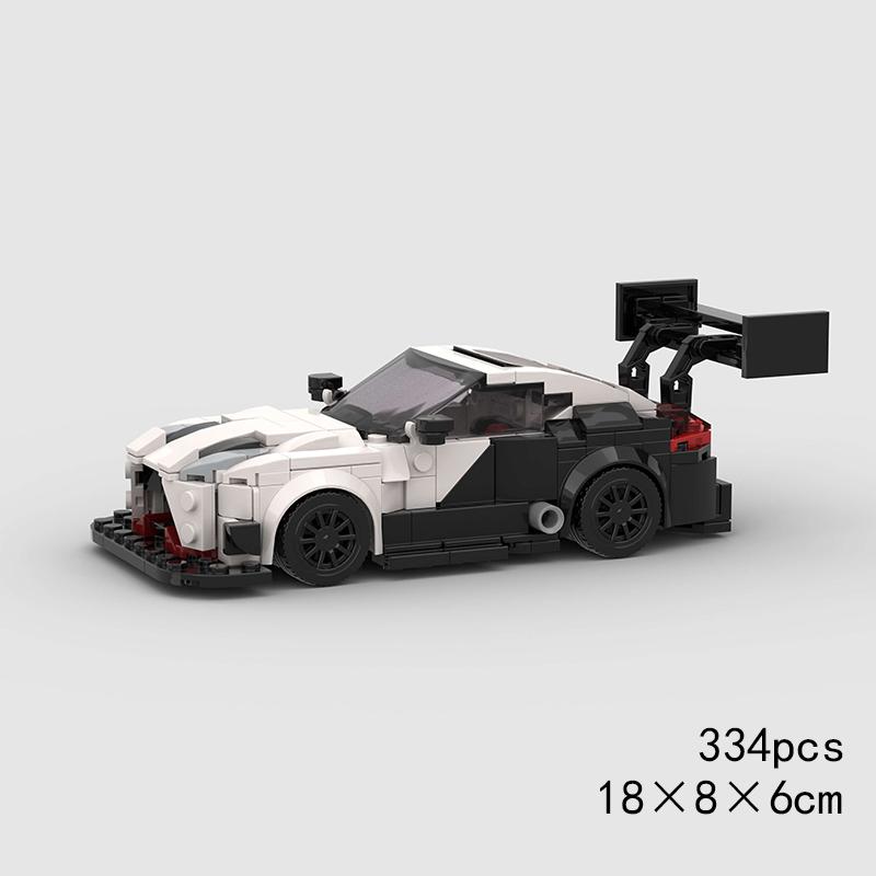 Городская самодельная модель гоночного автомобиля Super Race Car Speed ​​Model Building Bricks: ралли, спорт, гонки, полицейская машина, технический набор, подарок на Рождество.