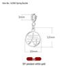 Fu Character Bracelet Charms: Gold Sand Pendants & Spacer Beads for DIY Jewelry