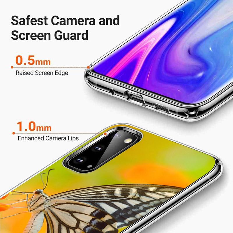 Милый модный чехол с бабочкой для Samsung Galaxy A01 A11 A12 A22 A21S A31 A41 A42 A51 A71 A32 A52 A72 A02S, мягкий чехол для телефона