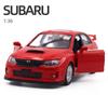 1/36 Subaru Impreza WRX STI литые под давлением модели автомобилей, игрушки для подарков, коллекции, украшения