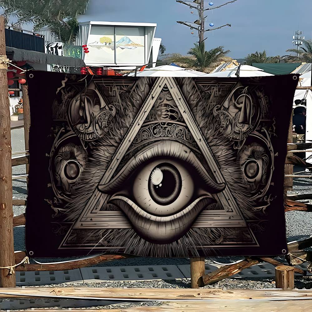 Freemason Illuminati Anime Printed Large Flag Art Science Fiction Room Home Decor Decor Banner