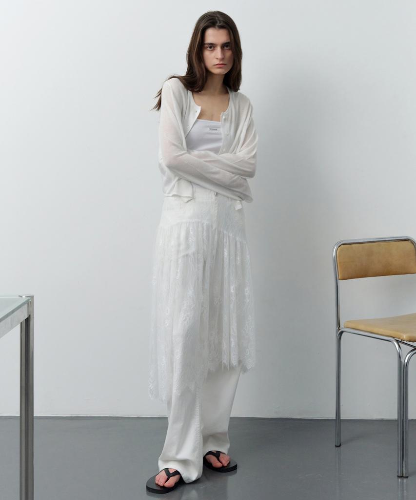 Легкий льняной кардиган Leuba - Цвет: Кремовый (Off White)