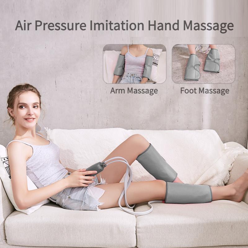 Multifunctional Leg Massager Heating Air Compression Leg Foot Massager Pain Relief Improve Circulation Calf Massage Machine