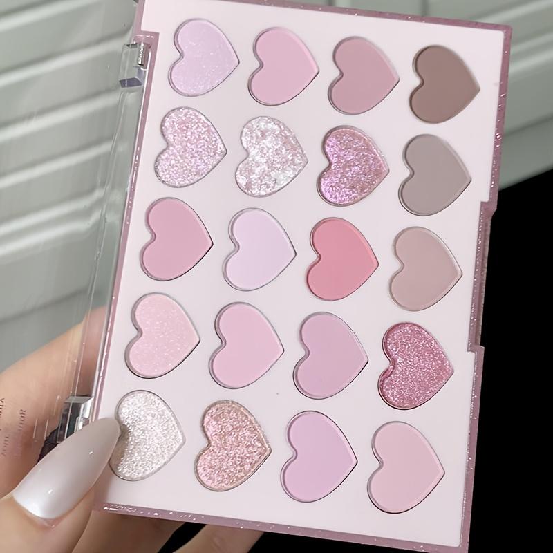 Палетка теней Sweetheart из 20 цветов, пудрово-коричневые матовые и с шиммером, искрящиеся и яркие, универсальная новинка для создания элегантного макияжа
