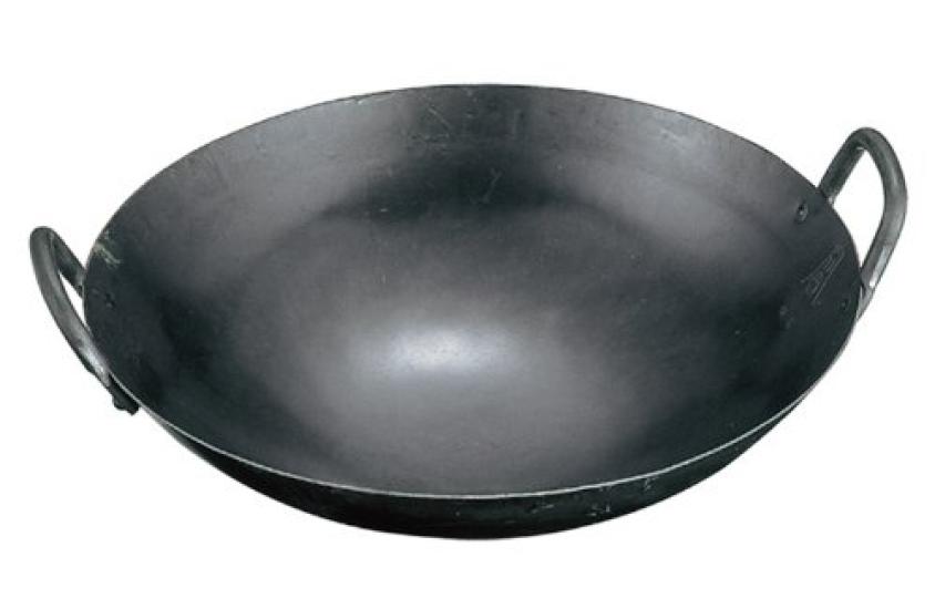 Китайский вок Yamada Iron, ручная ковка, 42 см (толщина листа 1,2 мм)