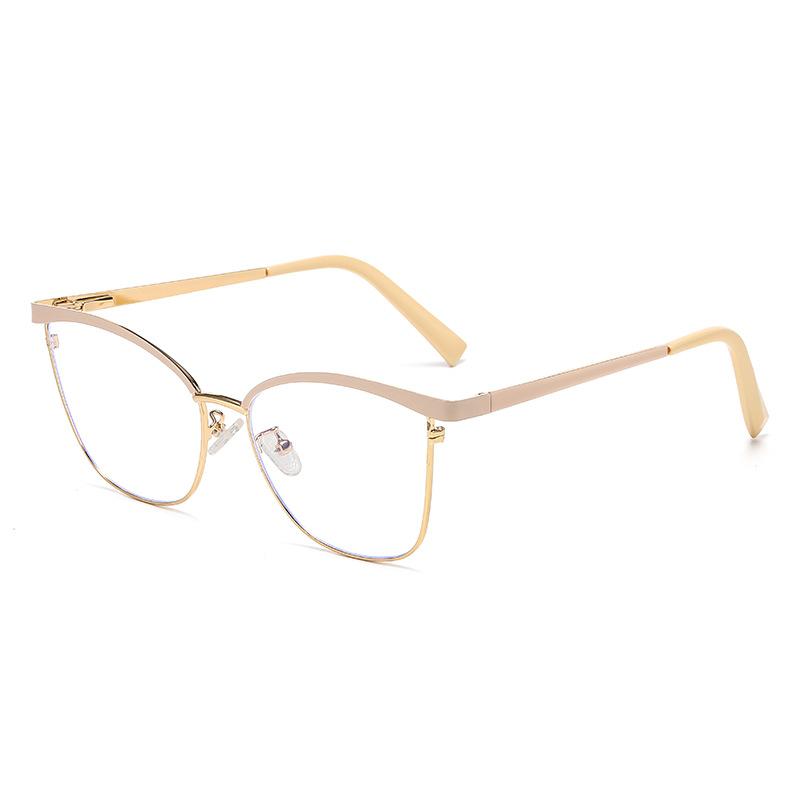 95783 Металлические брови, модные, анти-голубые, плоское зеркало, новая оправа для очков Spice Girl Ins Wind Street