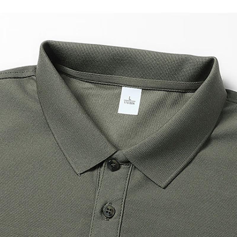 TUCANO Long-Sleeve T-Shirt for Men, Spring And Autumn Business Polo Shirt with Collar, Casual Comfortable Versatile Top Men's Clothing, Black M
