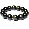 Black Obsidian Beaded Stretch Bracelets Bangle Lucky Jewelry Accessories Chinese Style Couple Gift