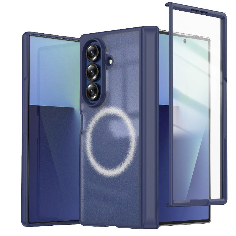 Минималистичный ударопрочный чехол с вращением на 360° для Samsung Z Fold7: Жесткий ПК-чехол с защитой от царапин