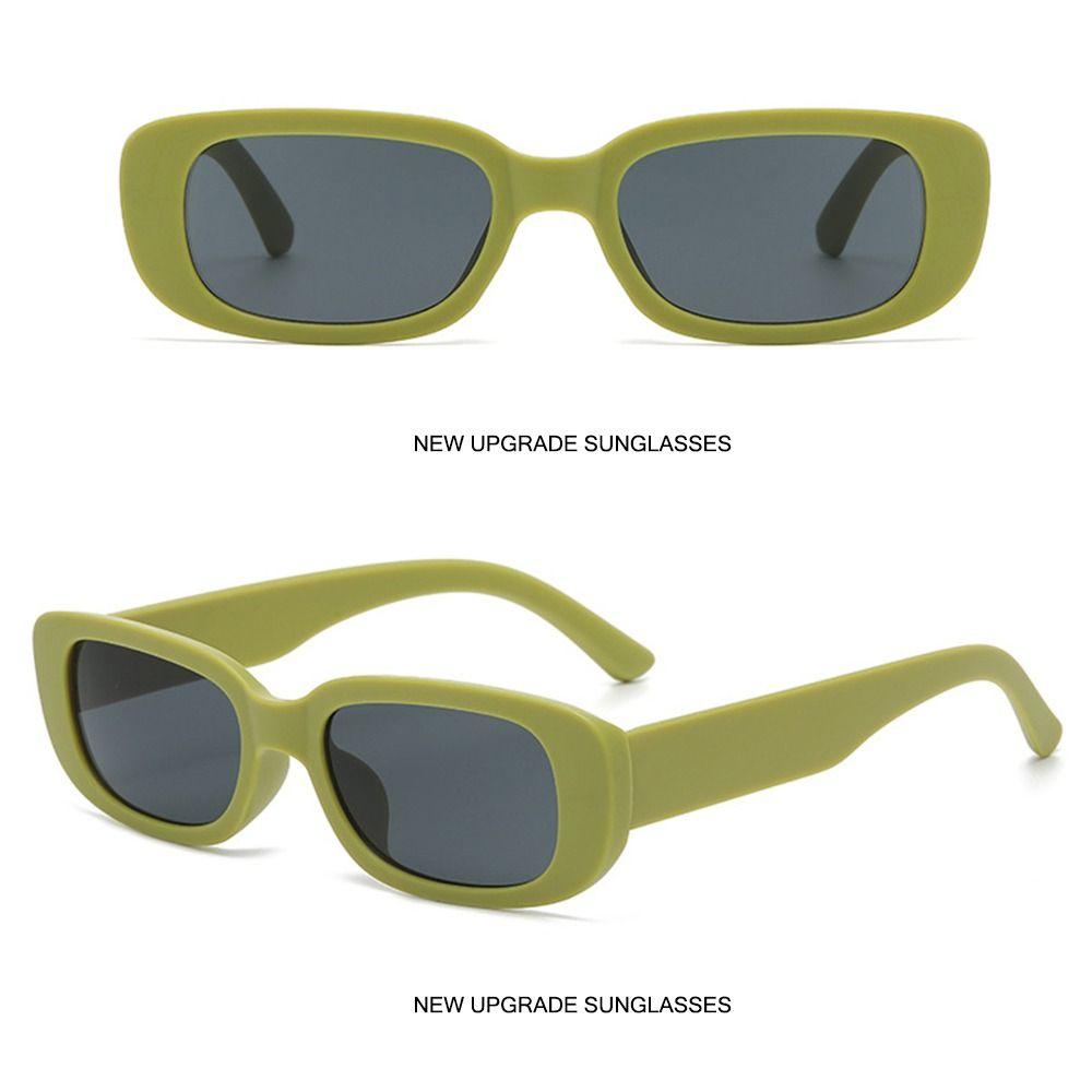 Модные узкие квадратные солнцезащитные очки Y2K конфетного цвета с защитой UV400, черные очки для вождения для женщин и мужчин