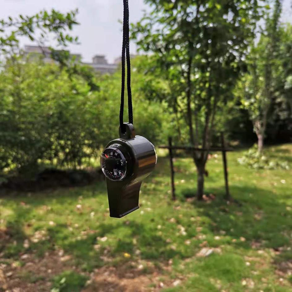 3 в 1 Аварийный свисток для выживания Компас Термометр Рефери Черлидинг