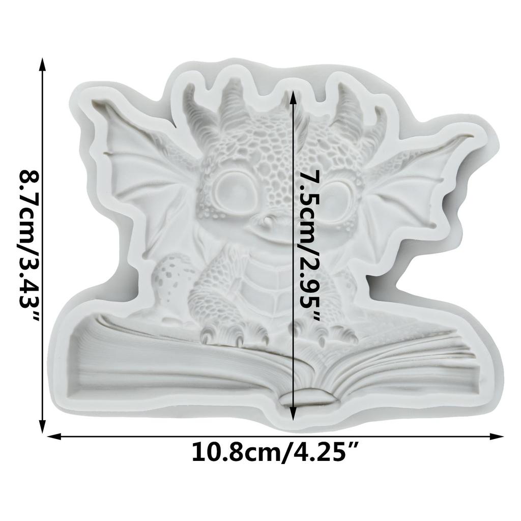 Cartoon Dragon Silicone Molds Animal Dragon Fondant Mold Cake Decorating Tools Cupcake Topper Chocolate Candy Craft Gum Paste Polymer Clay