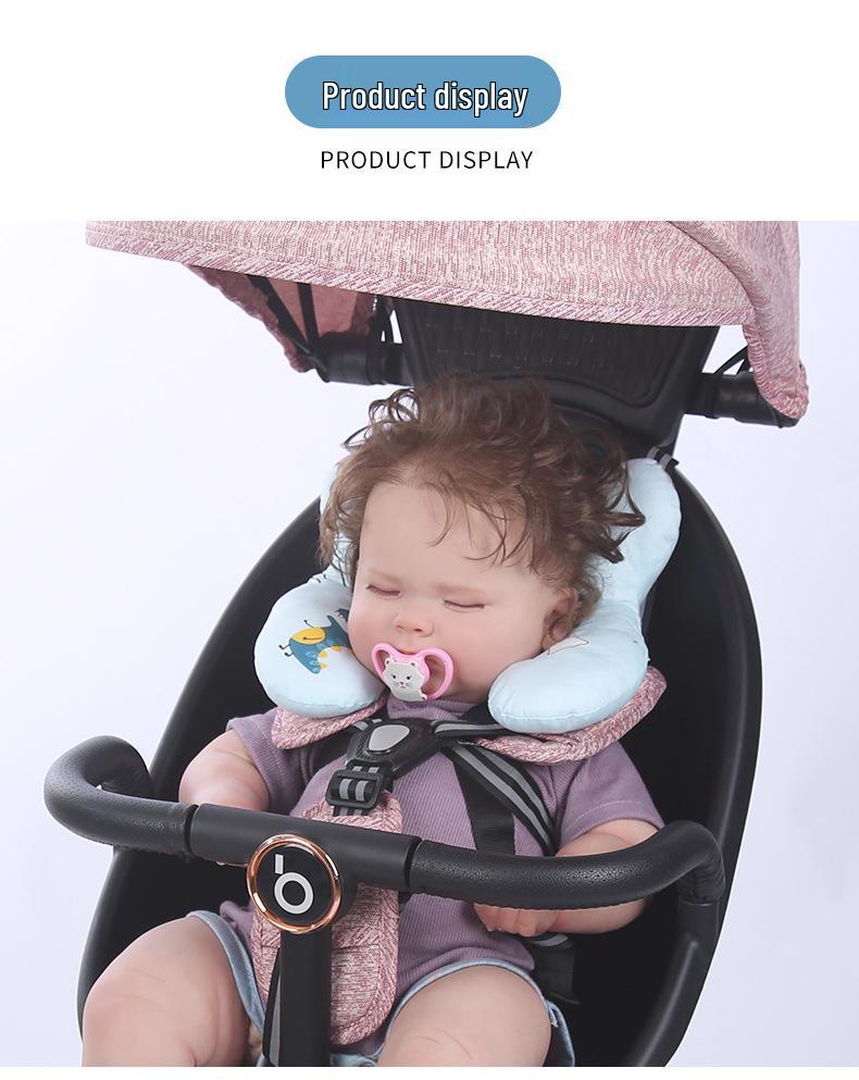 Подушка-поддержка для головы и шеи ребенка - Защита от плоской головы для колясок и автокресел