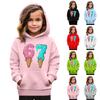 Толстовки для девочек-подростков, толстовки с длинным рукавом, пуловер с завязками, симпатичная толстовка большого размера