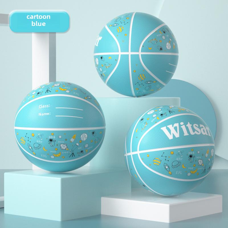 Детский кожаный баскетбольный мяч для начинающих — размеры от 3 до 7, идеально подходит для детей детского сада и учеников начальной школы.