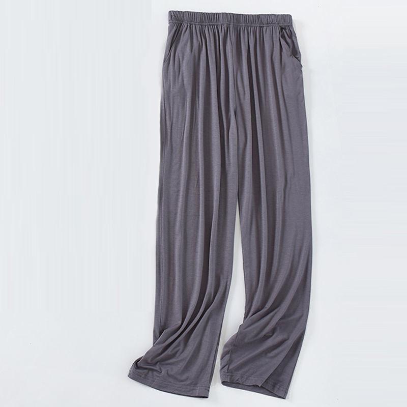 Мужские модальные слиперы тонкие домашние брюки свободные весна-осень лето кондиционер повседневные домашние брюки