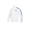 Colorblock Logo Print Sports Zip-Up Knit Jacket Men Jackets White 620578-52