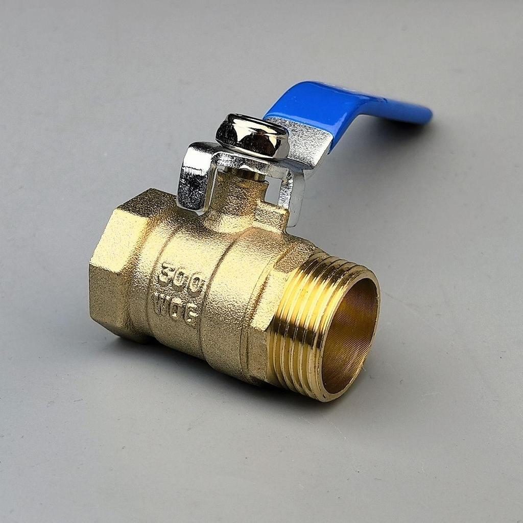 Brass Long Handle Ball Valve - Multi-Size (1/4" To 1") Pneumatic Tap with Internal/External Thread for Water Drain
