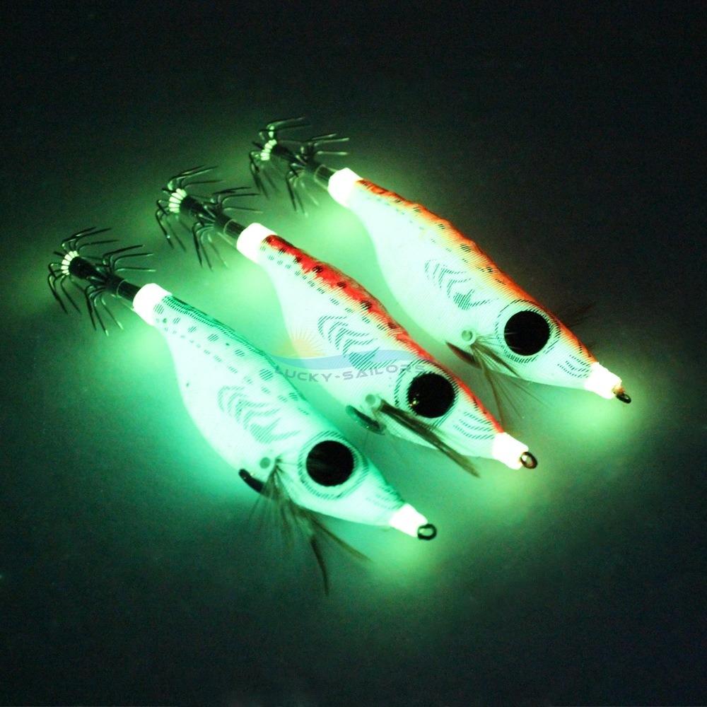 Luminous Squid Bait Wobbler Octopus Lure Durable Cuttlefish Hook  for Lure Fishing