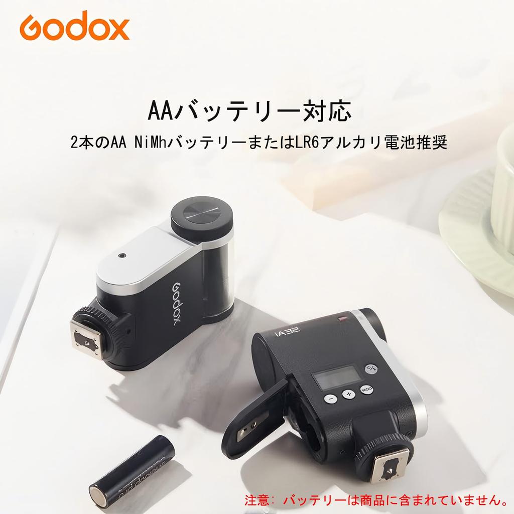 Godox IA32 Camera Flash Mini Flash for Canon Sony Nikon Fuji Olympus Ricoh Cycle Time Is 8 Power Levels Color Temperature GR3, GN15, S1/S2 Dimming,