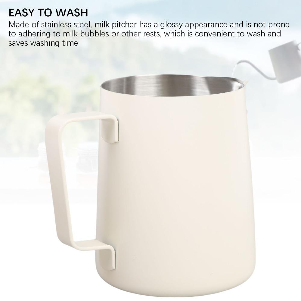 Pointed Spout Milk Pitcher With Scale Latte Art Frothing Cup Coffee Preparation