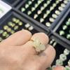 Кольцо с бабочкой из нефрита Хэтянь: Стерлинговое серебро 925 пробы, Инкрустация жадеитом, Универсальный женский подарок.