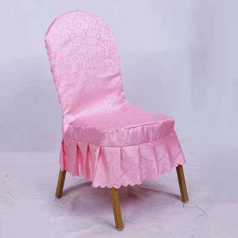 Hotel Professional Nailed Wooden Chair Chair Cover Geometric Pattern Hotel Conference Chair Cover Hotel Household Nailed Universal