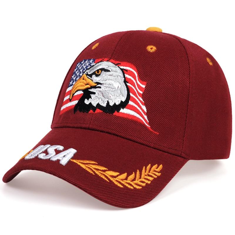 Men 'S Baseball Cap Fashion Snapback Caps For Women Patriotic Embroidery American Eagle And Flag Usa Dad Hat Trucker Hats Gorras
