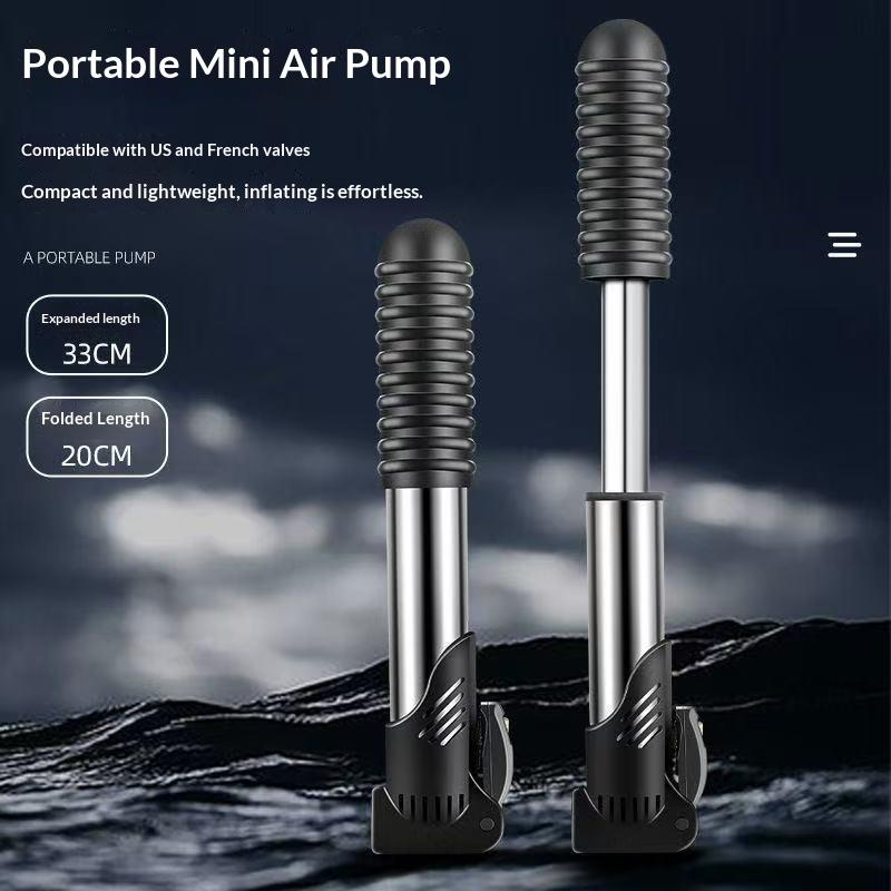 Portable Mini Bike Pump With Bracket Hand Cycling Mountain Bike Air Pump Bicycle Tire Inflator Bicycle Parts 1Pc