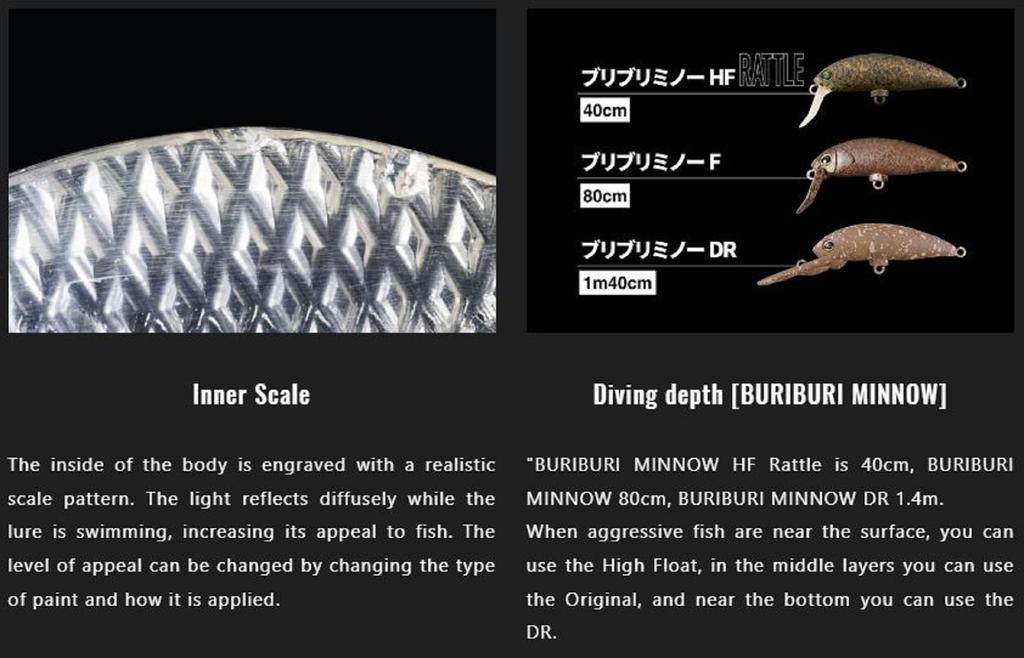 Jackall Timon Buri Buri Minnow HF Rattle 40 Mm Floating Lure Pumpki (8058)