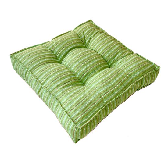 Подушка на сиденье 18" x 18" Утолщенная квадратная подушка для офисного стула Полосатая мягкая набивная подушка для бедер Современная напольная подушка для сидения для дома гостиной спальни