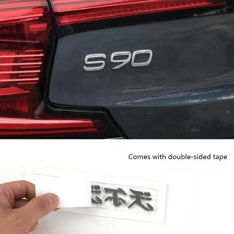 AABJE1 3D Car Sticker XC90 AWD D2 D3 D4 D5 D6 D7 T8 V8 Displacement Emblem Rear Badge Decal For Volvo V40 V60 S60 C30 S90 Accessories