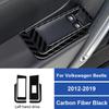 Real Carbon Fiber Car Window Lifting Switch Panel Frame Decorative Sticker For Volkswagen Beetle 2012-2019 Interior Accessories