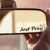 Просто молись Мотивационная наклейка для зеркала заднего вида автомобиля, комнаты, гостиной, окна, стены, чашки, домашнего декора, вдохновляющая наклейка
