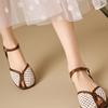 Мода Женская Мода Сандалии Повседневная Обувь на Каблуке Удобная Обувь для Ходьбы Женские Тапочки 2025 Новый Тренд Бренд Летнее Платье Женская Zapatillas
