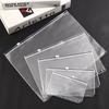 5pcs Transparent Zipper PVC Storage Bag Antioxidant Matte A5/A6 Cash Envelope Information Storage Folder School Office Supplies