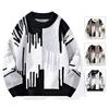 Men's Thickened Sweater Men's New Loose American Sweater Autumn and Winter Round Neck Sweater Casual Knitted Sweater Pullover