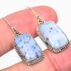 Серьги из натурального дендрита и опала, из чистого серебра 925 пробы, 1,50 дюйма, V1q50