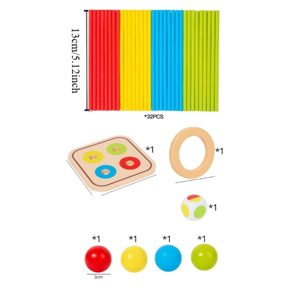 Wooden Material Wooden Stick Board Game Fun Wooden Stick Tower Toy Set Boys/Girls