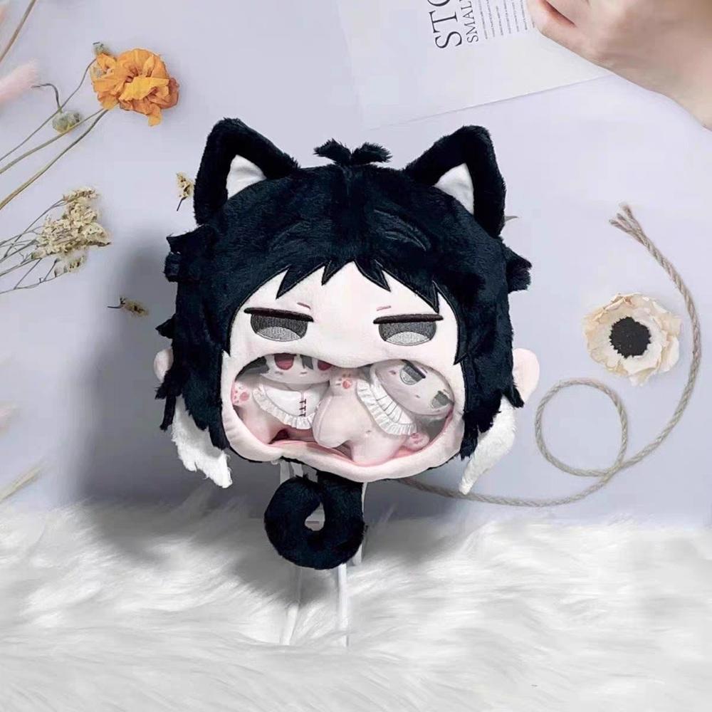 Плюшевая сумка Bungou Stray Dogs Рюноскэ Акутагава Игра Аниме Косплей Милая Сумка через плечо Мультяшная Фигурка Мягкие Игрушки