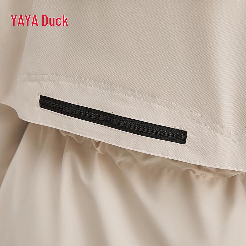 YAYA Women's Mid-Length Color Block Down Jacket