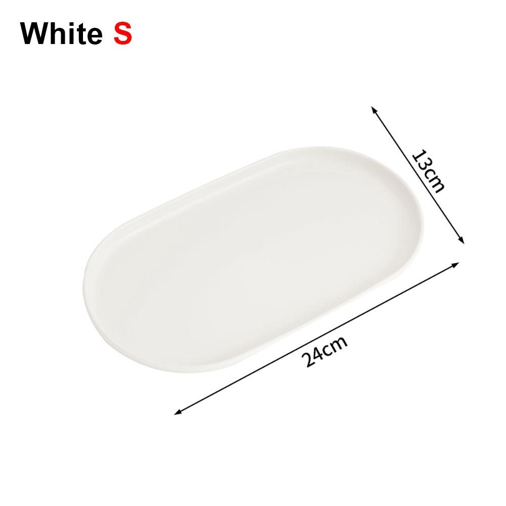 1Pcs Stackable Dessert Tray Smooth Edge Food Serving Tray New Fruit Plate for Home Kitchen