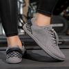 Модные мужские кроссовки с широким носком, минималистичные повседневные кроссовки, дышащие сетчатые кроссовки для ходьбы, эластичные нескользящие кроссовки, мужские слипоны