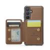 For Samsung Galaxy S25+ Case JEEHOOD J05 Leather Mobile Cover with Detachable Magnetic Card Bag